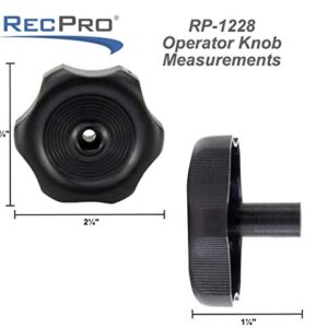 RecPro RV Window and Vent Knob | 1" Shaft | 20345 | Includes Screw