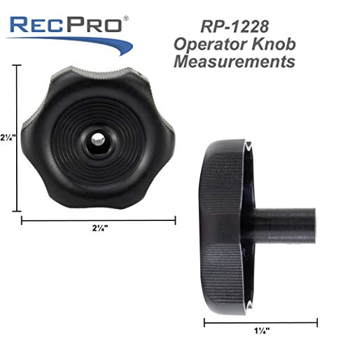 RecPro RV Window and Vent Knob | 1" Shaft | 20345 | Includes Screw