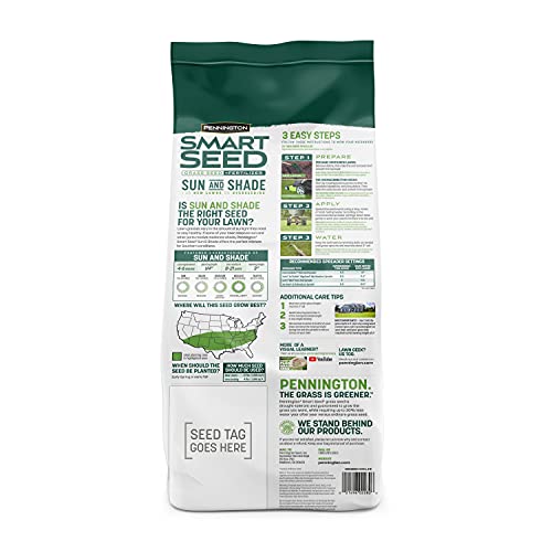 Pennington Smart Seed Sun and Shade Tall Fescue Grass Seed Mix for Southern Lawns 7 lb