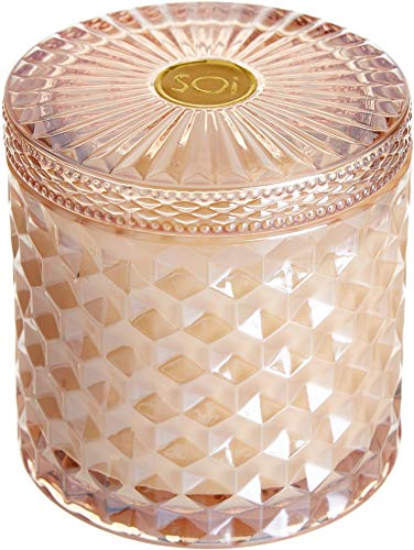 SOI Company SOI 15 oz. Alluring Amber Jar One Size Scented-Candles, White