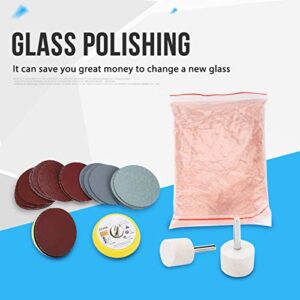 Voluxe Glass Polishing Kit, Light Weight Upgraded Glass Scratch Removal, Easy to Use Car Windshields for Windows Mirrors