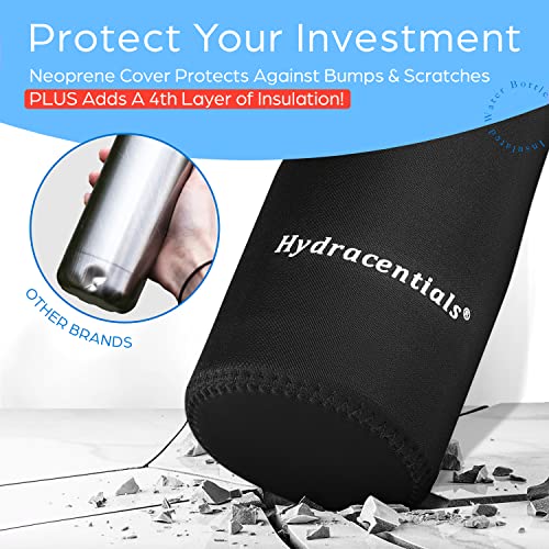 Insulated Stainless Steel Metal Water Bottle with Straw Lid - Vacuum Insulated Water Bottles, Keeps Hot and Cold - Sports Canteen Bottle By Hydracentials