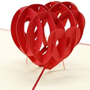 Handmade 3D Valentines Day Pop Up Card With Envelopes, Wedding Card, Thanksgiving Cards,Greeting Cards, Birthday Card, Mothers Day Cards from Daughter,Anniversary Card Gifts For Her/Him