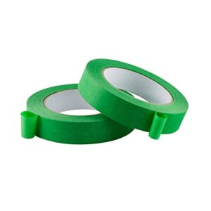 lichamp 2 pack green painters tape 1 inch, green masking tape 1 inch x 55 yards x 2 rolls (110 total yards)