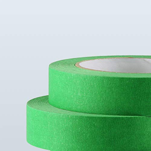 Lichamp 2 Pack Green Painters Tape 1 inch, Green Masking Tape 1 inch x 55 Yards x 2 Rolls (110 Total Yards)