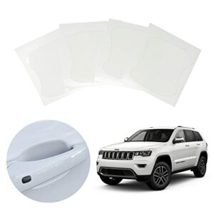 YelloPro Custom Fit Door Handle Cup 3M Anti Scratch Clear Bra Paint Protector Film for 2017 2018 2019 2020 2021 Jeep Grand Cherokee Laredo E Limited Trailhawk Overland Altitude 75th Anniv SUV