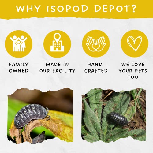 Isopod Depot Iso Chow Variety Mix Blend 1.5 oz - Premium Isopod Food, Isopod Treat, Springtail Food