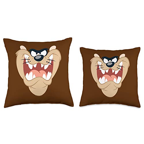 Looney Tunes Taz Face Throw Pillow, 16x16, Multicolor