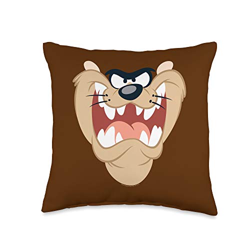 Looney Tunes Taz Face Throw Pillow, 16x16, Multicolor