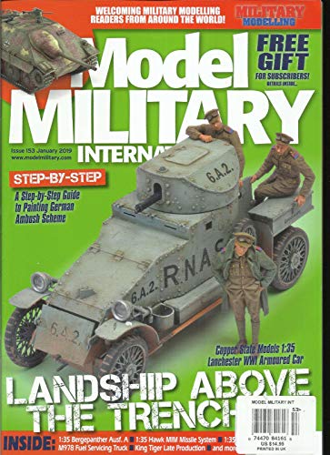 MODEL MILITARY INTERNATIONAL MAGAZINE, LANDSHIP ABOVE THE TRENCHES JANUARY, 2019