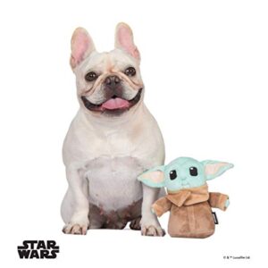 STAR WARS Mandalorian The Child Plush Figure Dog Toy | 6 Inch Small Dog Toy from The Mandalorian - Soft and Plush Dog Toys, Safe Fabric Squeaky Dog Toy for All Dogs