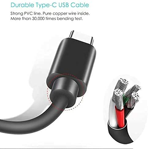 USB C Type-C Charger Cable Charging Cord Compatible With for Skullcandy Indy Evo, Push Ultra, Sesh Evo, Indy Fuel, Grind Fuel, Indy ANC, Collina Strada Crusher Evo, Crusher Hesh Evo Headphones Earbuds