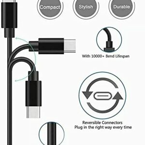 USB C Type-C Charger Cable Charging Cord Compatible With for Skullcandy Indy Evo, Push Ultra, Sesh Evo, Indy Fuel, Grind Fuel, Indy ANC, Collina Strada Crusher Evo, Crusher Hesh Evo Headphones Earbuds