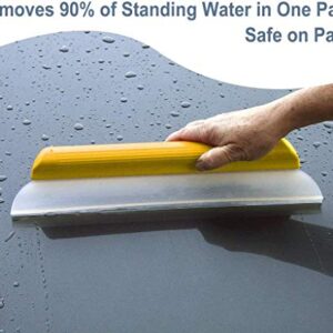 One Pass Hydroglide 14" Waterblade Silicone Y-Bar Squeegee Yellow