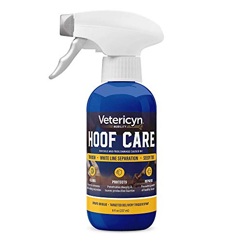 Vetericyn Equine Hoof Care for Sole and Frog Damage Caused by Thrush, White Line Separation, and Seedy Toe – 8 Ounces