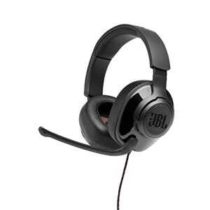 jbl quantum 200 - wired over-ear gaming headphones - black (renewed)