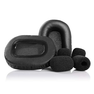 yunyiyi replacement earpads cups cushion compatible with blueparrott b450-xt b450 xt noise canceling bluetooth headset cover repair parts (b450xt earpads + microphone foam)