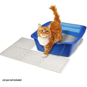 Van Ness Pets Trackless Cat Litter Mat Tiles, Customizable And ExpAndable, Set of 4 Tiles