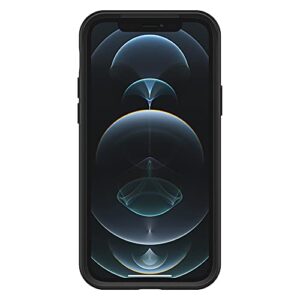 OtterBox iPhone 12 and 12 Pro Case, Symmetry Series+, Ultra-Sleek, Snaps to MagSafe, Raised Edges Protect Camera & Screen - Black