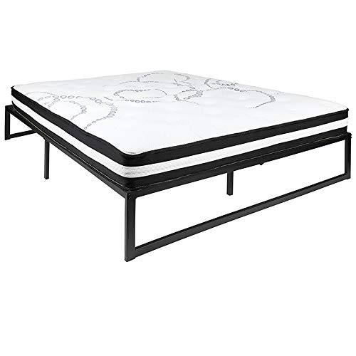 Flash Furniture Platform Bed Frames/Mattress Set, Queen, 0