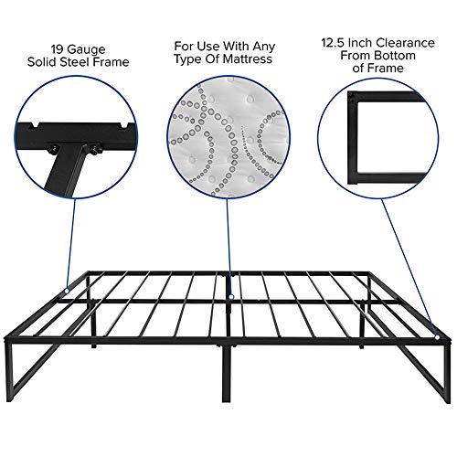 Flash Furniture Platform Bed Frames/Mattress Set, Queen, 0