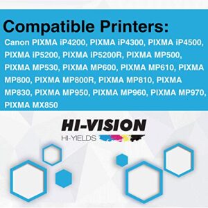 (12-Pack, 3CLBK, 3C, 3M, 3Y) HI-Vision Compatible PGI5 CLI8 Ink Cartridge PGI-5 CLI-8 for PIXMA iP6700D iP4200 iP4500 iX4000 iX5000 iP5200 MP500 MP530 MP810 MP830 MP950 MP960 MX850, (NO PGI-5 BK)