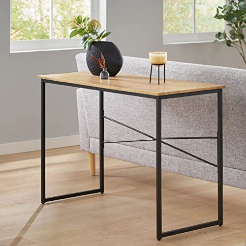 Christopher Knight Home Vinton Desk, Black + Honey Brown