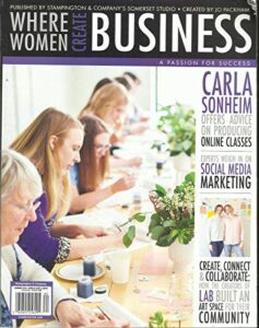 where women create business magazine, a passion for success summer, 2016