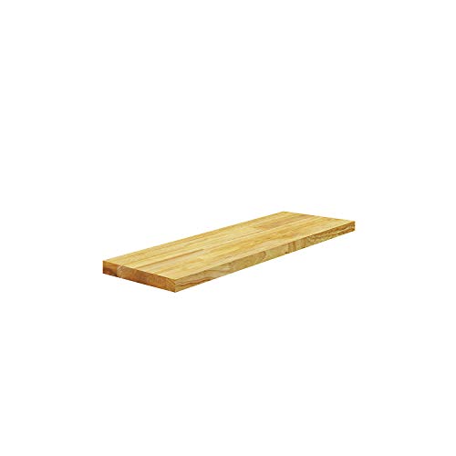 BenchPro Floating Shelf Wall Mounted Solid Butcherblock Shelf 8" Depth x 36" Length x 1" Thick