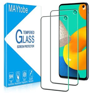 maytobe [2 pack] screen protector designed for samsung galaxy s10e tempered glass, case friendly, bubble free, easy to install