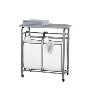 neatfreak! Easy Access Double Laundry Sorter w Folding Table