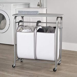 neatfreak! Easy Access Double Laundry Sorter w Folding Table