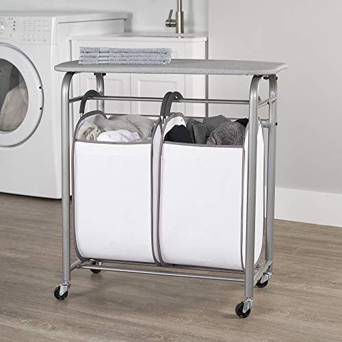 neatfreak! Easy Access Double Laundry Sorter w Folding Table