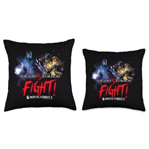 Mortal Kombat X Fight Throw Pillow, 16x16, Multicolor