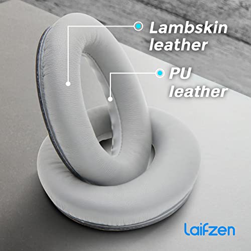 Lambskin QC45 QC35ii QC35 QC25 QC15 Earpads Cushions Replacement Ear Pads for Bose QC 45 35 II QC2 AE2 AE2i AE2w SoundLink SoundTrue 35ii 25 15 2 AE QuietComfort Headphone Sheepskin Leather (Black)