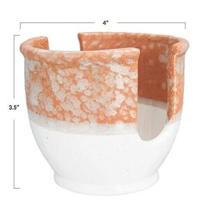 Rail19 Slotted Stoneware Sponge Holder (Terra Cotta)