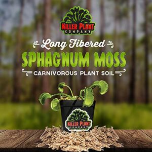 Carnivorous Plant Soil - Long Fibered Sphagnum Moss - 2 Quarts - New Zealand Grade - for Potting Venus Fly Traps, Sarracenia, Pitcher Plants, and Other Carnivorous Plants