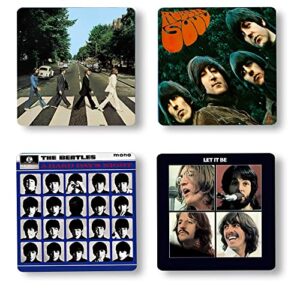 beatles album cover reproduction coasters musician gift rock and roll fan
