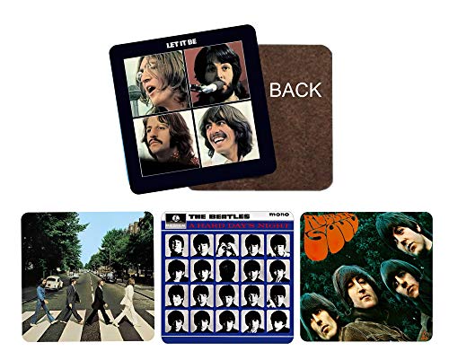 Beatles Album Cover Reproduction Coasters Musician Gift Rock and Roll Fan