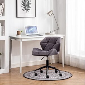 roundhill furniture eldon diamond tufted adjustable swivel office chair, gray