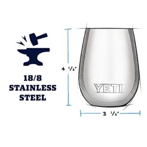 YETI Rambler 10 oz Wine Tumbler, Vacuum Insulated, Stainless Steel with MagSlider Lid, Seafoam