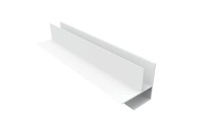 crownwall f-trim piece 8 ft. (96-in) - white