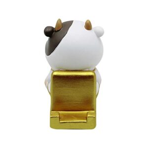 Cute Phone Holder Stand Desk Cartoon Animal Cow Cellphone Stand Mount Home Decoration Gift for Kids Women