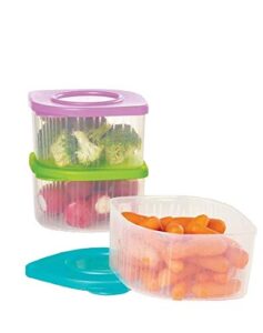 newtupperware fresh n cool small container 2 cup/470ml set of 3