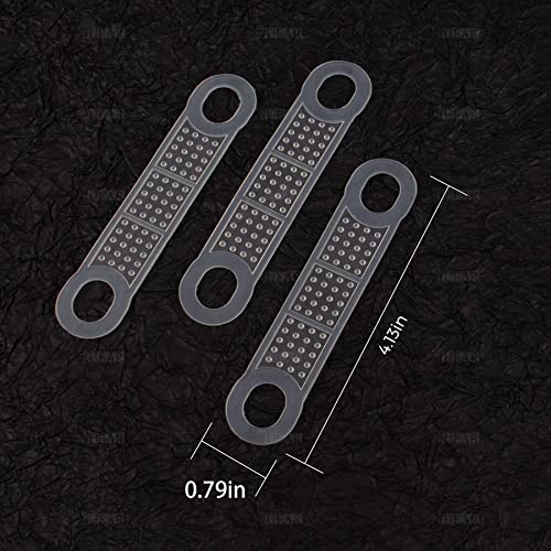 AUEAR, 100 Pack Clear Non-Slip Rubber Clothes Hanger Grips Clothing Hanger Strips for Wood Plastic Hangers Home Stores Use