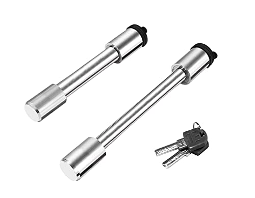 MAXXHAUL 50526 Stainless Steel Locking Hitch Pin Set for 50246 Aluminum Adjustable Ball Mount