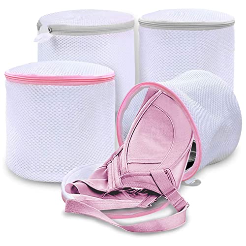 4PCS Mesh Laundry Bra Washing Bags for Lingerie Bras Underwear Stocking Luxury Garment Travel Laundry Wash Bag…