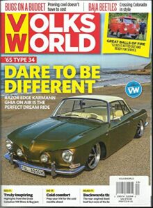 volks world magazine, dare to be differeent december, 2018 printed in uk