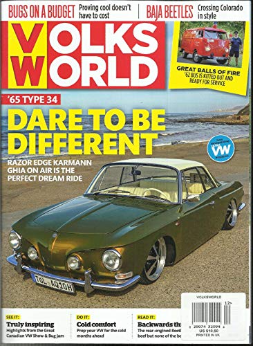 VOLKS WORLD MAGAZINE, DARE TO BE DIFFEREENT DECEMBER, 2018 PRINTED IN UK