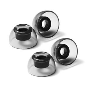 azla sednaearfit crystal 2 pairs (size ms) replacement earbud eartips for tws - compatible with galaxy buds 2, buds, buds+